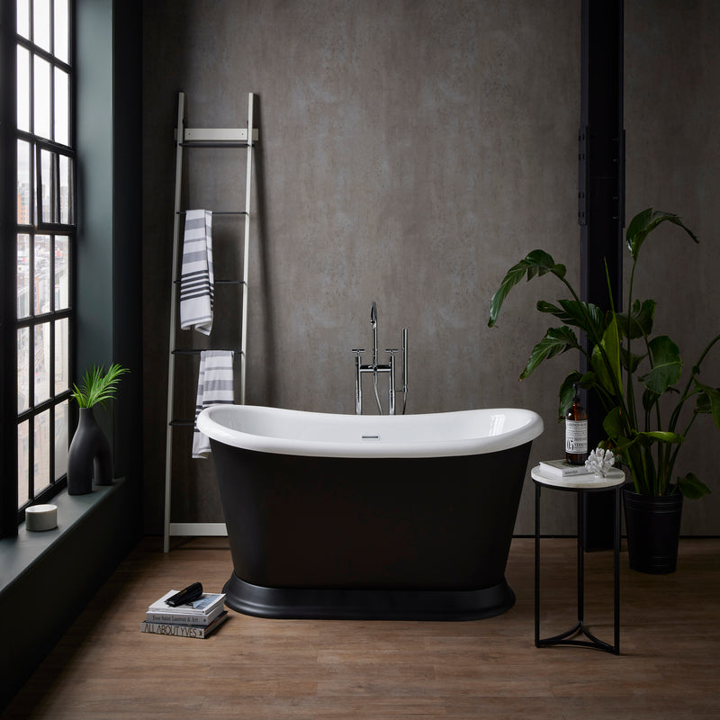 Brand New Bathrooms Audrey Freestanding Acrylic Roll Top Bathtub (2 sizes, any colour) - Brand New Bathrooms