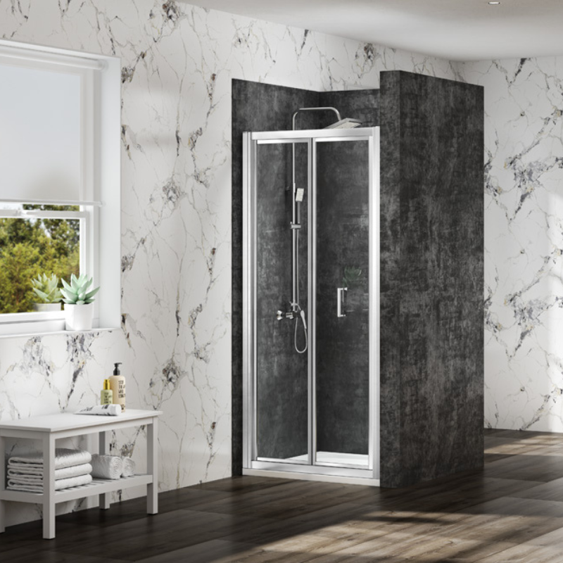 Merlyn MBOX | Bifold Shower Door (5 sizes, 3 colours)