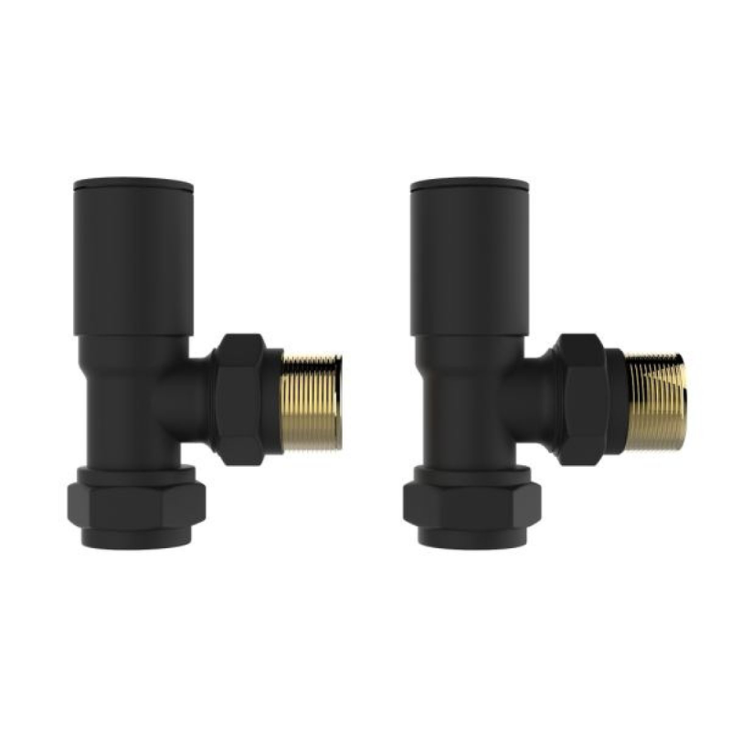 Senator Premium Angled Radiator Valve (1 size, 4 colours) - Brand New Bathrooms