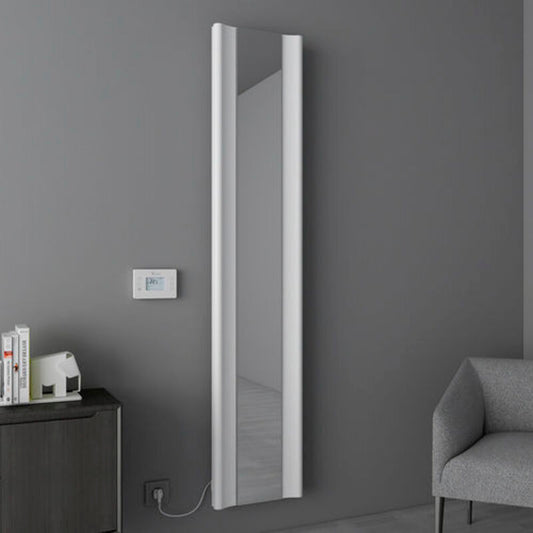 Carisa Boreas B Mirror Electric Radiator (1 size, 2 colours) - Brand New Bathrooms