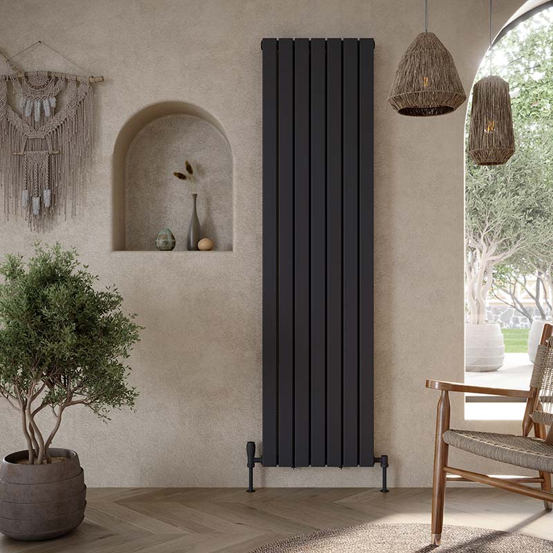 Scudo Bravo Vertical Double Designer Radiators (8 Sizes & 2 Colours) - Brand New Bathrooms