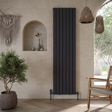 Scudo Bravo Vertical Double Designer Radiators (8 Sizes & 2 Colours) - Brand New Bathrooms