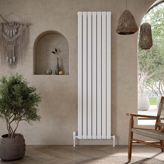 Scudo Bravo Vertical Double Designer Radiators (8 Sizes & 2 Colours) - Brand New Bathrooms