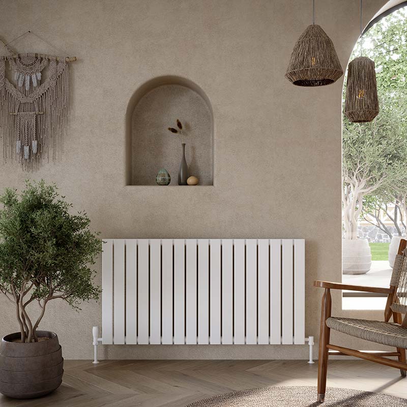 Scudo Bravo Horizontal Single Designer Radiators (6 Sizes & 2 Colours) - Brand New Bathrooms