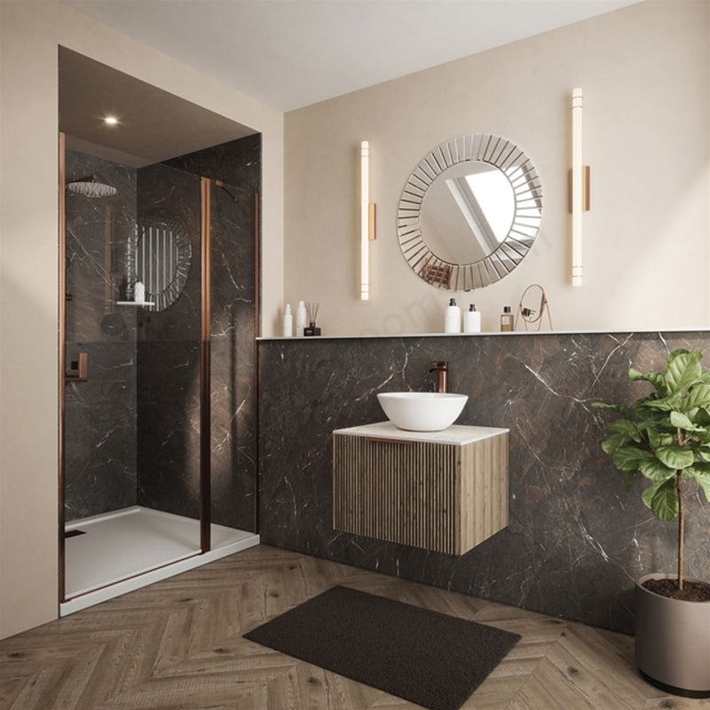 Bushboard Nuance Basalt 2420 x 600mm Tongue & Groove Wall Panel - Brand New Bathrooms