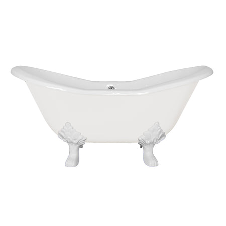 Hurlingham Byron Double Ended Cast Iron Slipper Bathtub (1 size, any colour) - Brand New Bathrooms