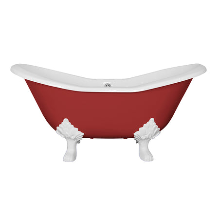 Hurlingham Byron Double Ended Cast Iron Slipper Bathtub (1 size, any colour) - Brand New Bathrooms