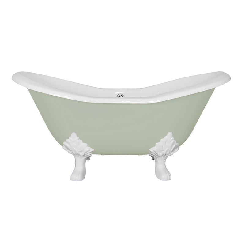 Hurlingham Byron Double Ended Cast Iron Slipper Bathtub (1 size, any colour) - Brand New Bathrooms