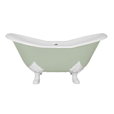 Hurlingham Byron Double Ended Cast Iron Slipper Bathtub (1 size, any colour) - Brand New Bathrooms