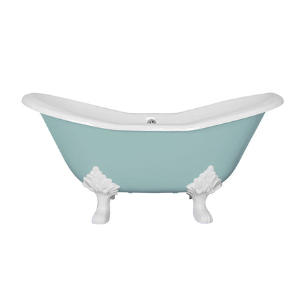 Hurlingham Byron Double Ended Cast Iron Slipper Bathtub (1 size, any colour) - Brand New Bathrooms