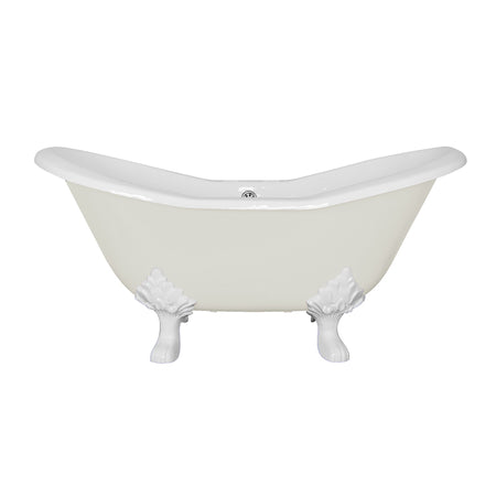Hurlingham Byron Double Ended Cast Iron Slipper Bathtub (1 size, any colour) - Brand New Bathrooms