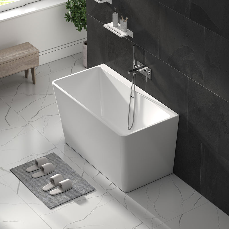 Brand New Bathrooms Julie Freestanding Back To Wall Acrylic Bathtub (1 size, any colour) - Brand New Bathrooms