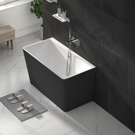 Brand New Bathrooms Julie Freestanding Back To Wall Acrylic Bathtub (1 size, any colour) - Brand New Bathrooms