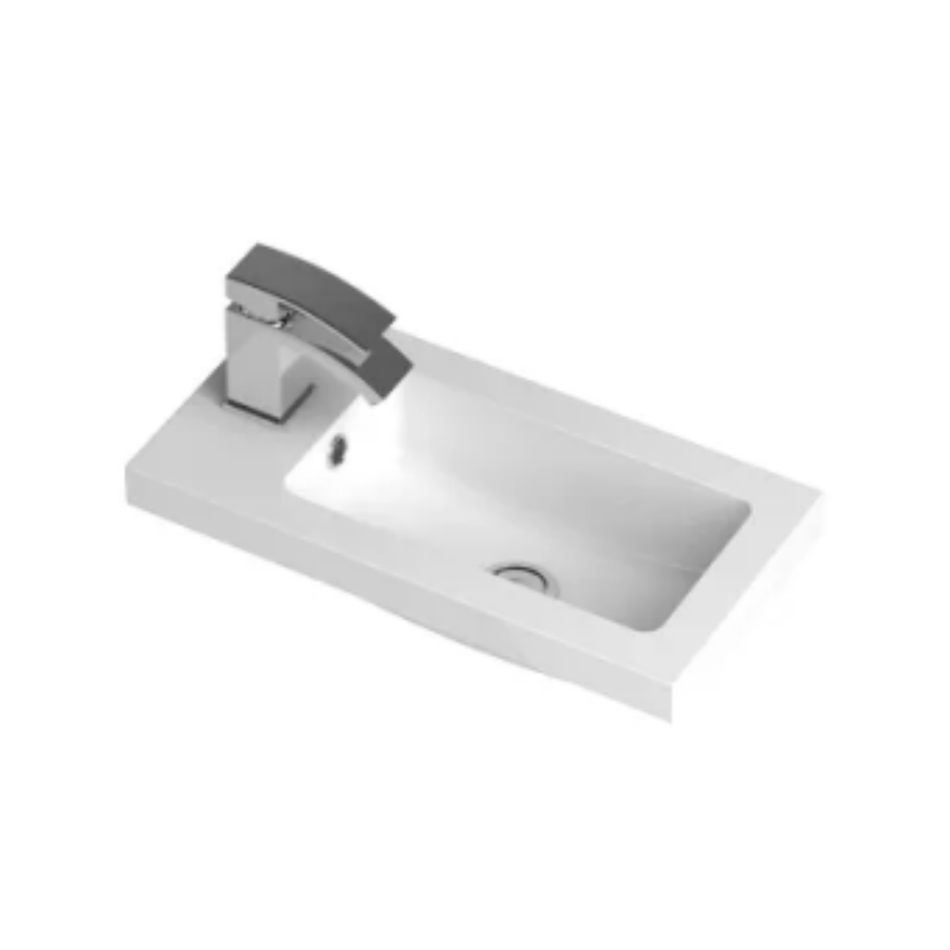 Hudson Reed Fusion Double Door 500mm Wall Hung Unit & Basin (1 size, Bleached Oak)