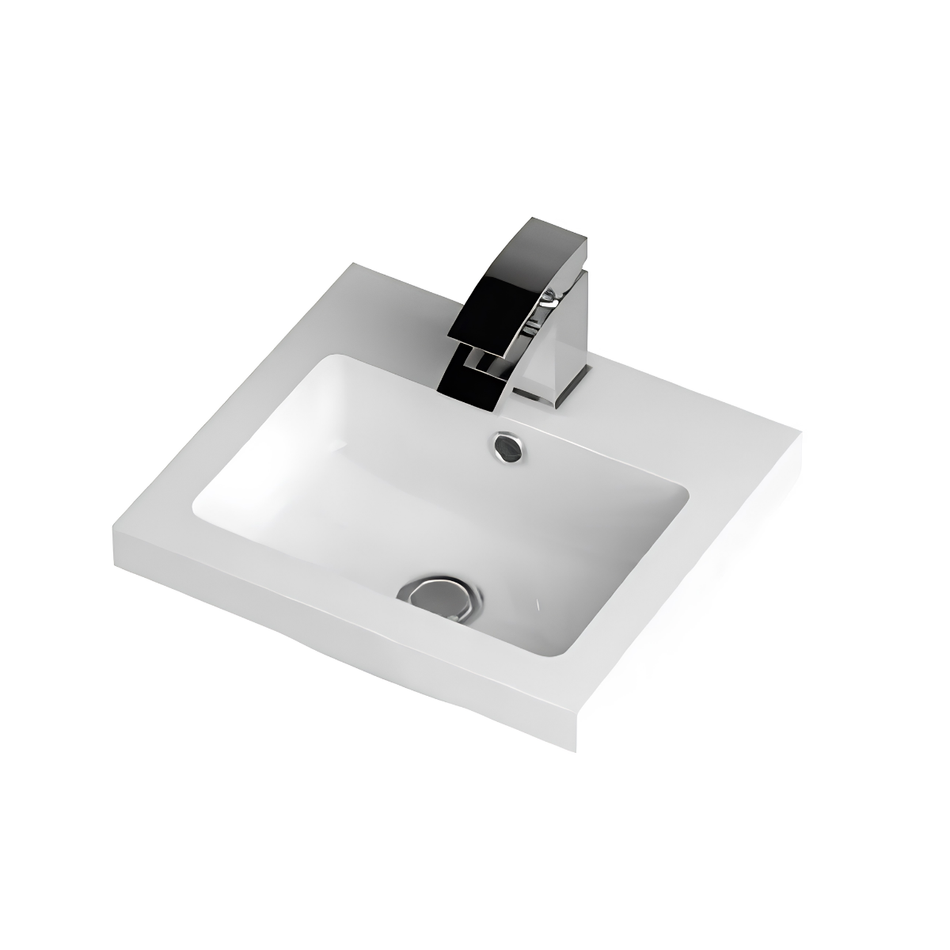 Hudson Reed Fusion Single Door Wall Hung 400mm Unit & Basin (1 size, Bleached Oak)