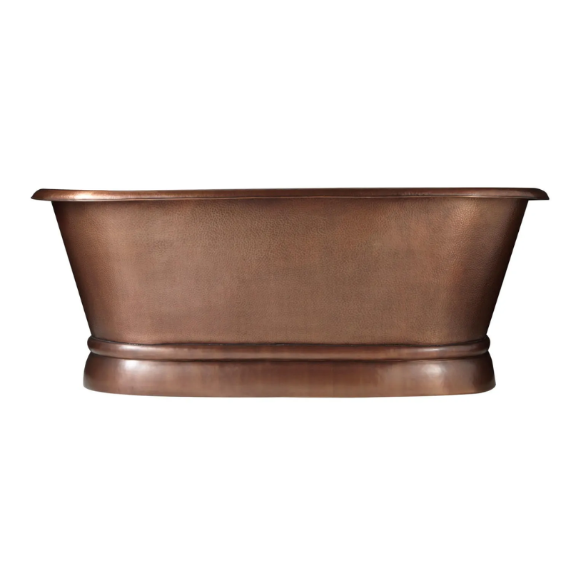 Coppersmith Creations Hammered Antique Finish Pedestal Copper Bathtub (3 sizes, Copper)