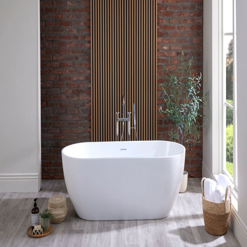 Brand New Bathrooms Elizabeth Freestanding Acrylic Bathtub (2 sizes, any colour) - Brand New Bathrooms