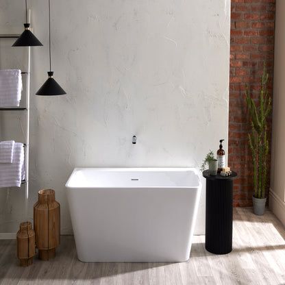 Brand New Bathrooms Julie Freestanding Back To Wall Acrylic Bathtub (1 size, any colour) - Brand New Bathrooms