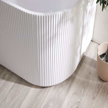 Brand New Bathrooms Sophia Freestanding Back To Wall Acrylic Bathtub (1 size, any colour) - Brand New Bathrooms