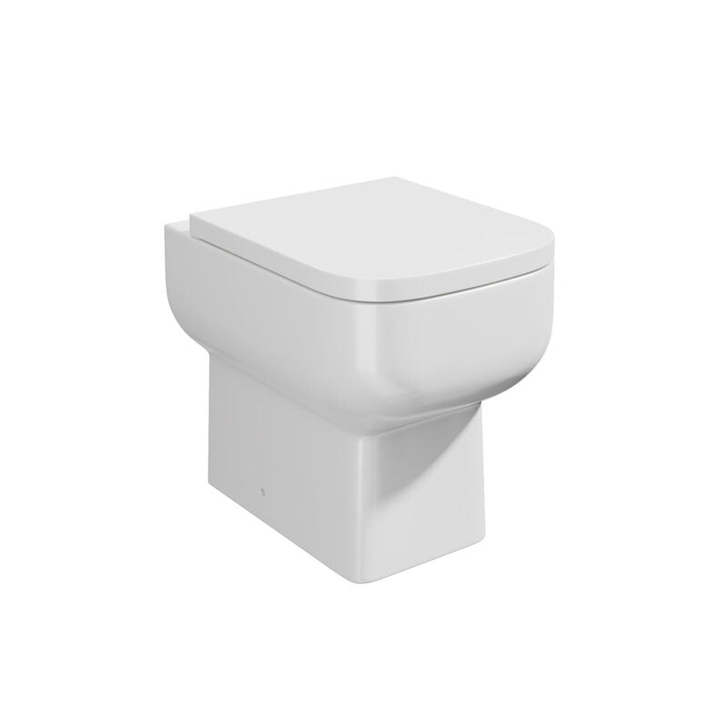 Scudo Choices BTW Comfort Toilet Pan & Seat (White) TOILET PAN & SEAT ONLY - Brand New Bathrooms