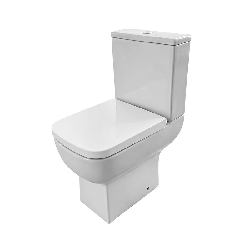 Scudo Choices 550 Open Back Toilet Pan and Seat (White) - Brand New Bathrooms