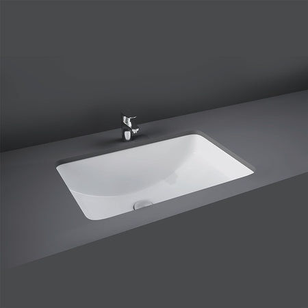 RAK Ceramics Cleo 510mm In-Countertop Basin with 1 Tap Hole (1 size, Alpine White) - Brand New Bathrooms