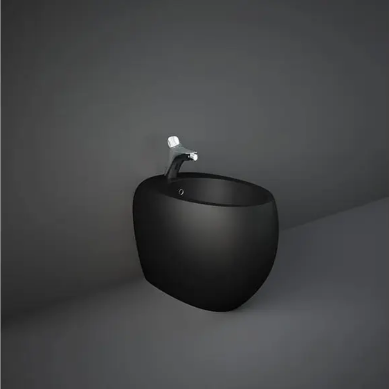 RAK Ceramics Cloud 1 Tap Hole Back To Wall Bidet (Black) - Brand New Bathrooms