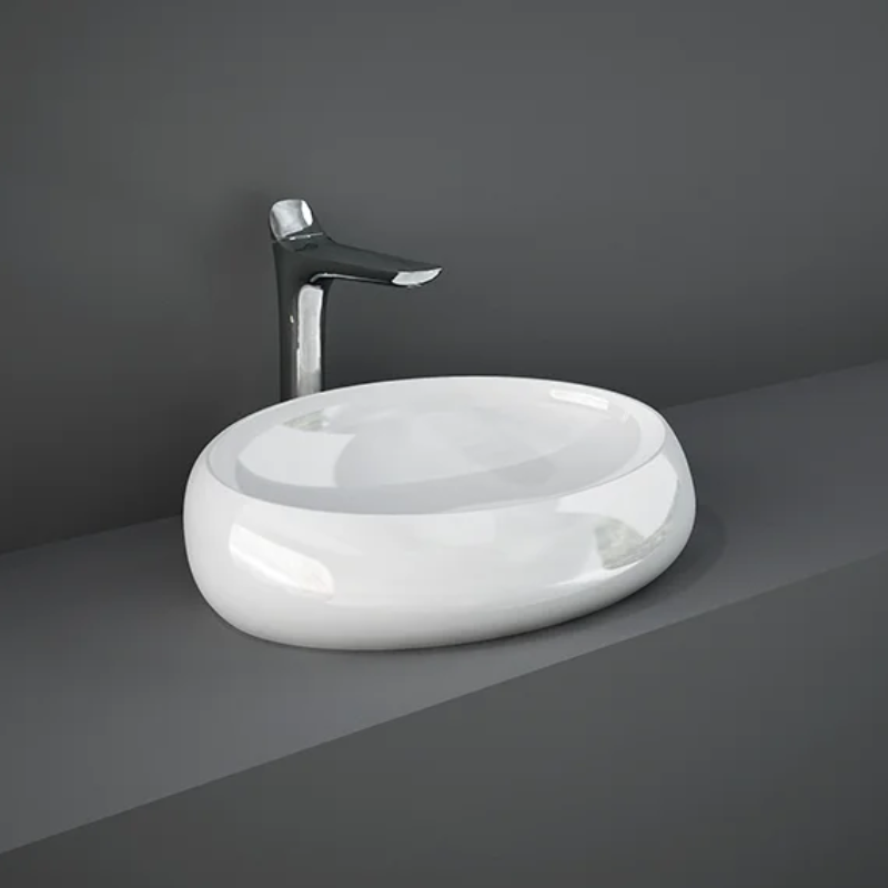 RAK Ceramics Cloud Countertop Basin (1 size, 2 styles, 3 colours) - Brand New Bathrooms