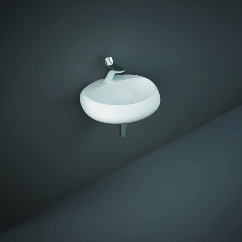 RAK Ceramics Cloud Wall Hung Basin with 1 Tap Hole (1 size, 3 colours) - Brand New Bathrooms