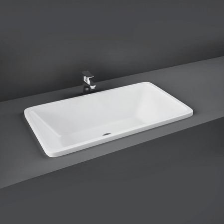 RAK Ceramics Chameleon Countertop Basin - 0 Tap Holes (1 size, White) - Brand New Bathrooms