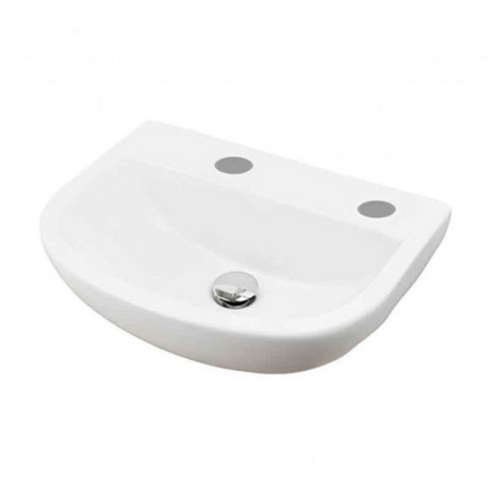 RAK Ceramics Compact Pedestal Basin (1 size, 3 styles, White) - Brand New Bathrooms