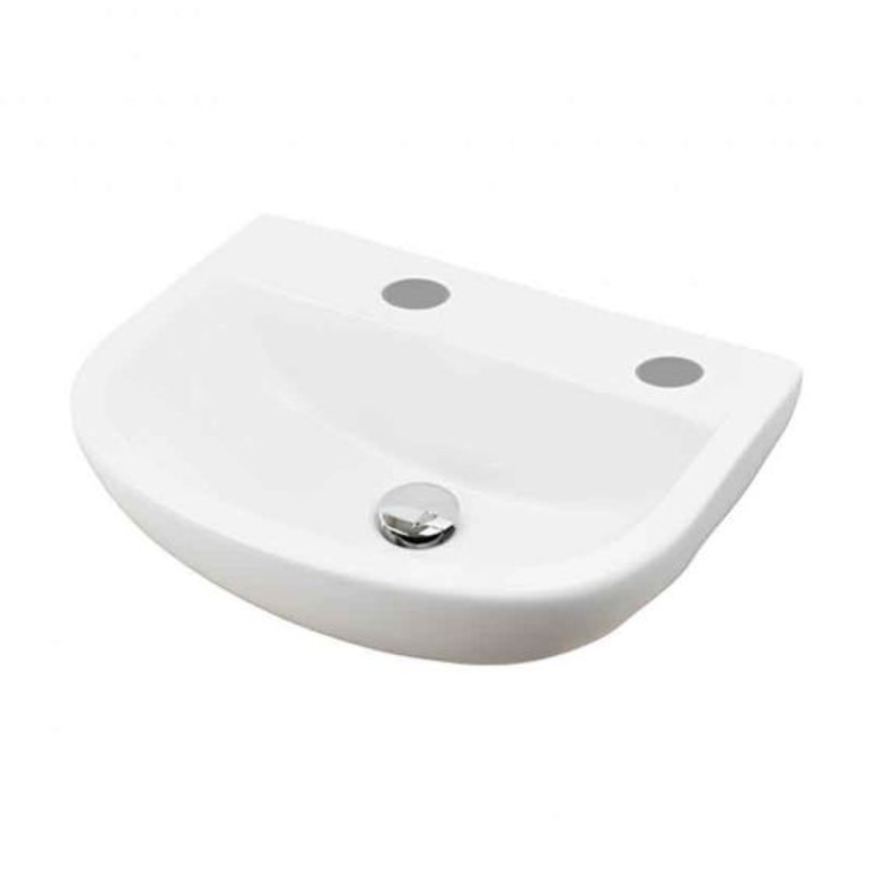 RAK Ceramics Compact Pedestal Basin (1 size, 3 styles, White) - Brand New Bathrooms