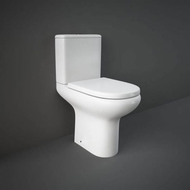 RAK Ceramics Compact Close Coupled Full Access Open Back WC Pan (1 size, white) - Brand New Bathrooms