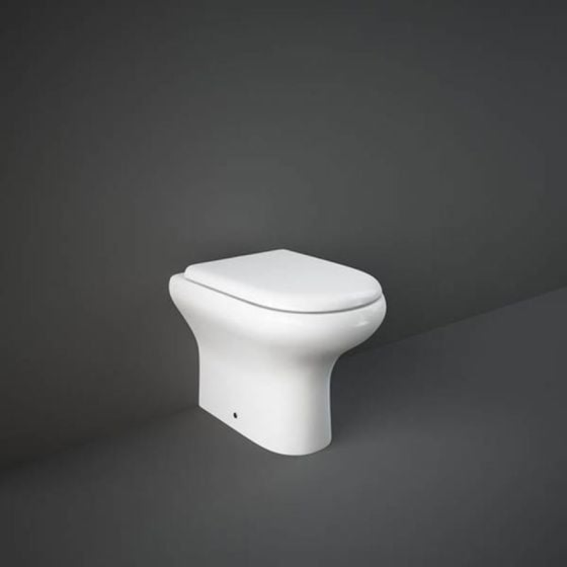 RAK Ceramics Compact Back to Wall Pan (1 size, White) - Brand New Bathrooms