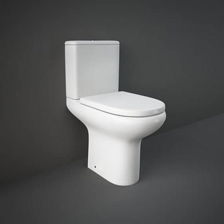 RAK Ceramics Compact Deluxe Close Coupled Full Access WC Pan (1 size, White) - Brand New Bathrooms