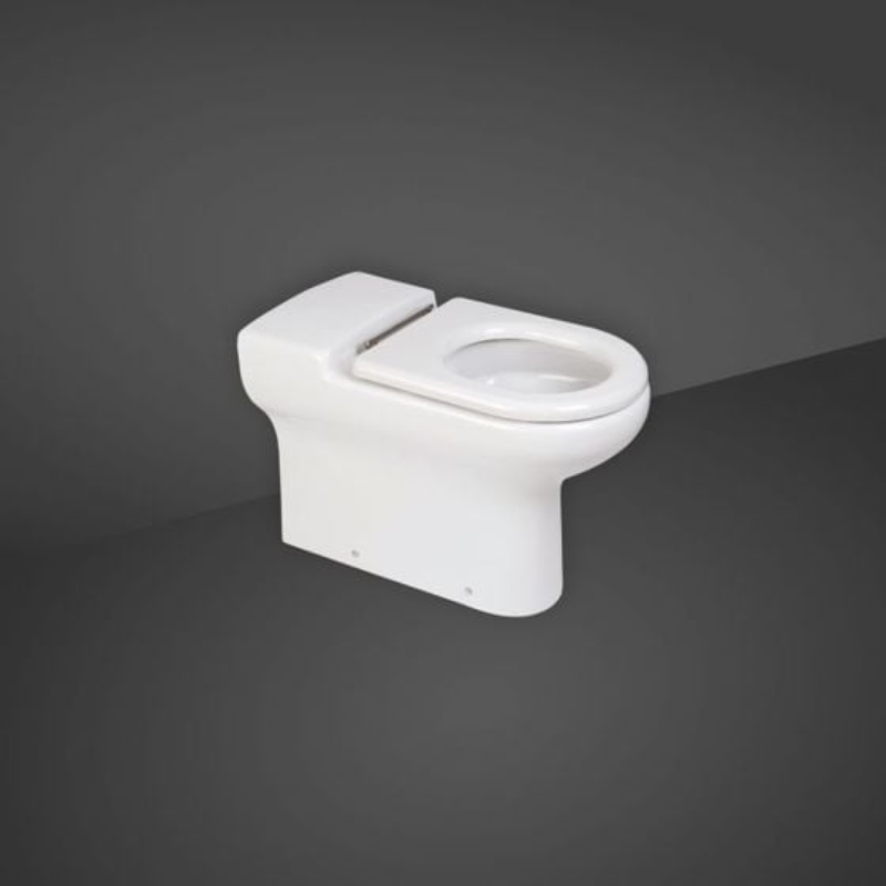 RAK Ceramics Compact Back to Wall Pan (1 size, 2 styles, White) - Brand New Bathrooms