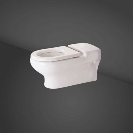 RAK Ceramics Compact Wall Hung Pan (1 size, White) - Brand New Bathrooms