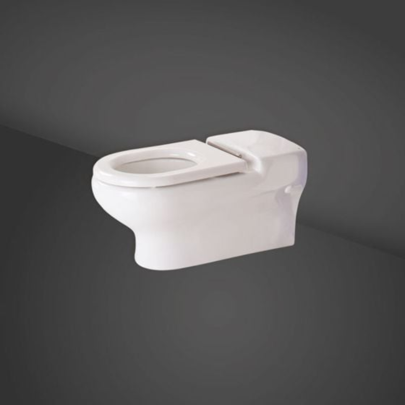 RAK Ceramics Compact Wall Hung Pan (1 size, White) - Brand New Bathrooms