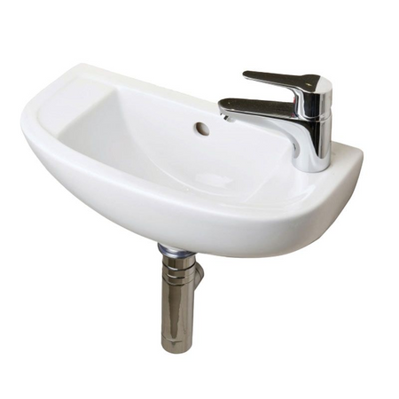 RAK Ceramics Compact 215mm Cloakroom Basin (1 size, 3 styles, White) - Brand New Bathrooms