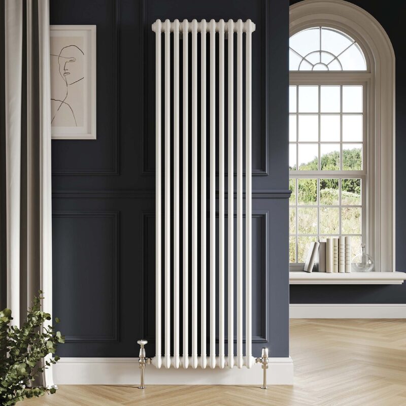 Scudo 2 Column Vertical Designer Radiator (9 sizes, 3 colours) - Brand New Bathrooms