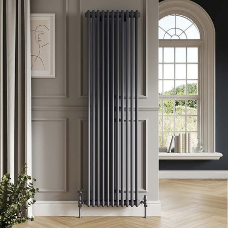 Scudo 2 Column Vertical Designer Radiator (9 sizes, 3 colours) - Brand New Bathrooms