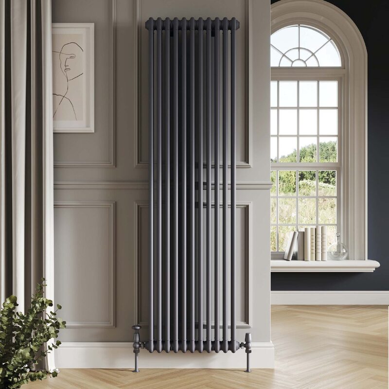 Scudo 2 Column Vertical Designer Radiator (9 sizes, 3 colours) - Brand New Bathrooms