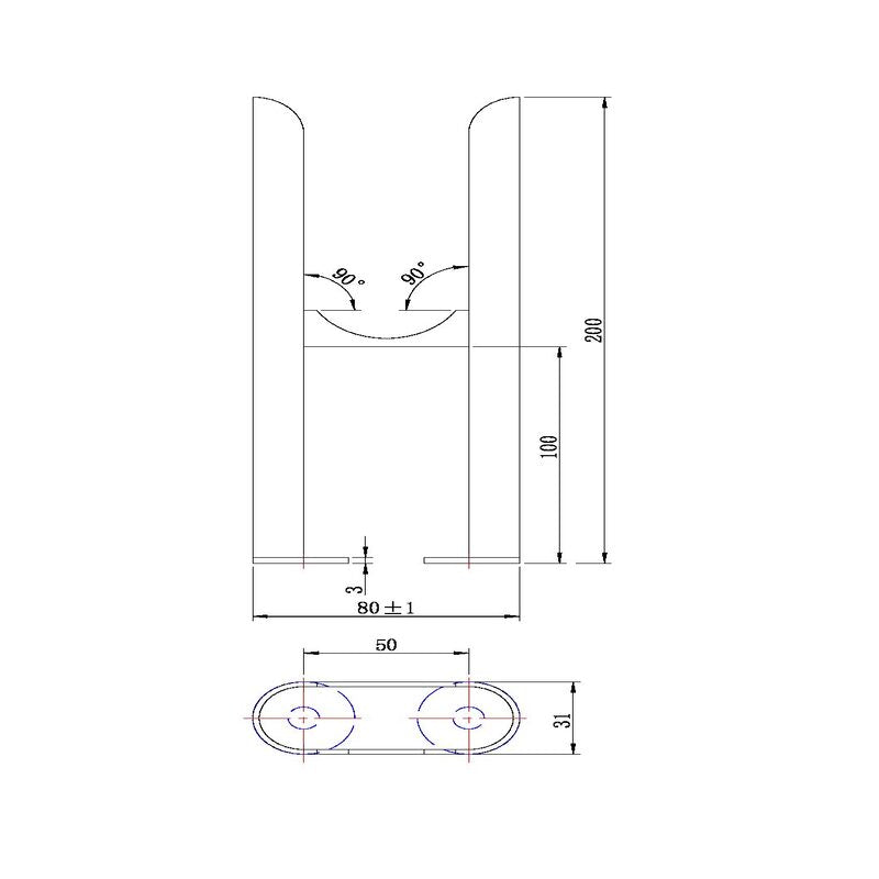 Scudo 2 Column Radiator Feet (1 size, 3 colours) - Brand New Bathrooms