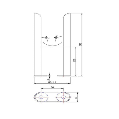 Scudo 2 Column Radiator Feet (1 size, 3 colours) - Brand New Bathrooms