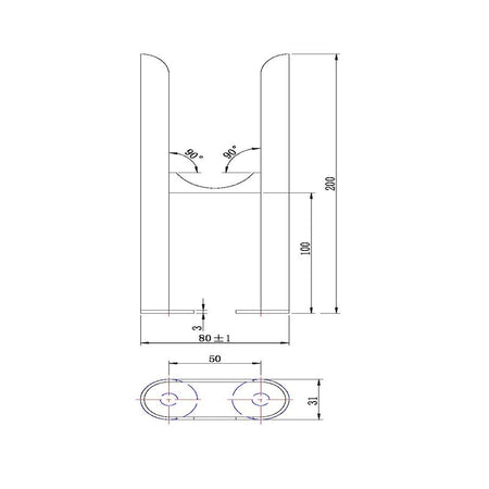 Scudo 2 Column Radiator Feet (1 size, 3 colours) - Brand New Bathrooms
