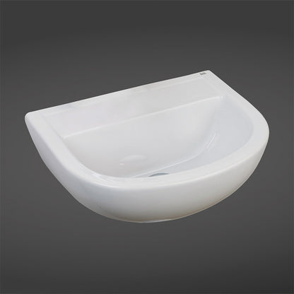 RAK Ceramics Compact Wash Basin with No Tap Hole (1 size, White) - Brand New Bathrooms
