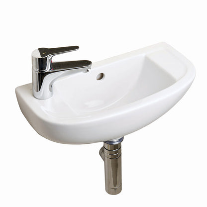 RAK Ceramics Compact 215mm Cloakroom Basin (1 size, 3 styles, White) - Brand New Bathrooms