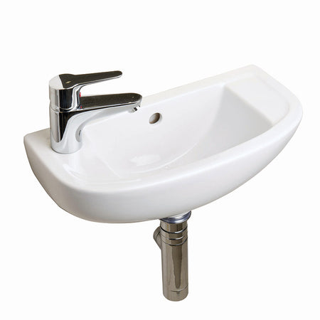 RAK Ceramics Compact 215mm Cloakroom Basin (1 size, 3 styles, White) - Brand New Bathrooms