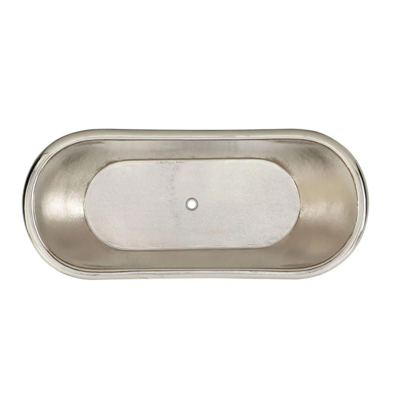 Coppersmith Creations Hammered Clawfoot Copper Bathtub (1 size, Nickel Interior, Antique Copper Exterior) - Brand New Bathrooms