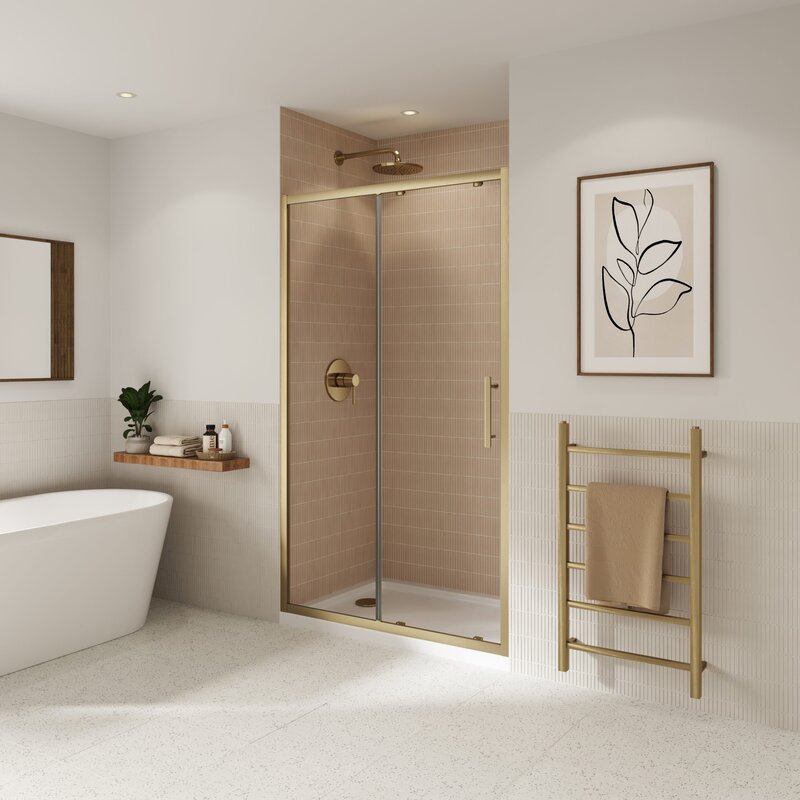 Coram Showers Optima 6 Sliding Shower Door (4 sizes, 4 colours) - Brand New Bathrooms